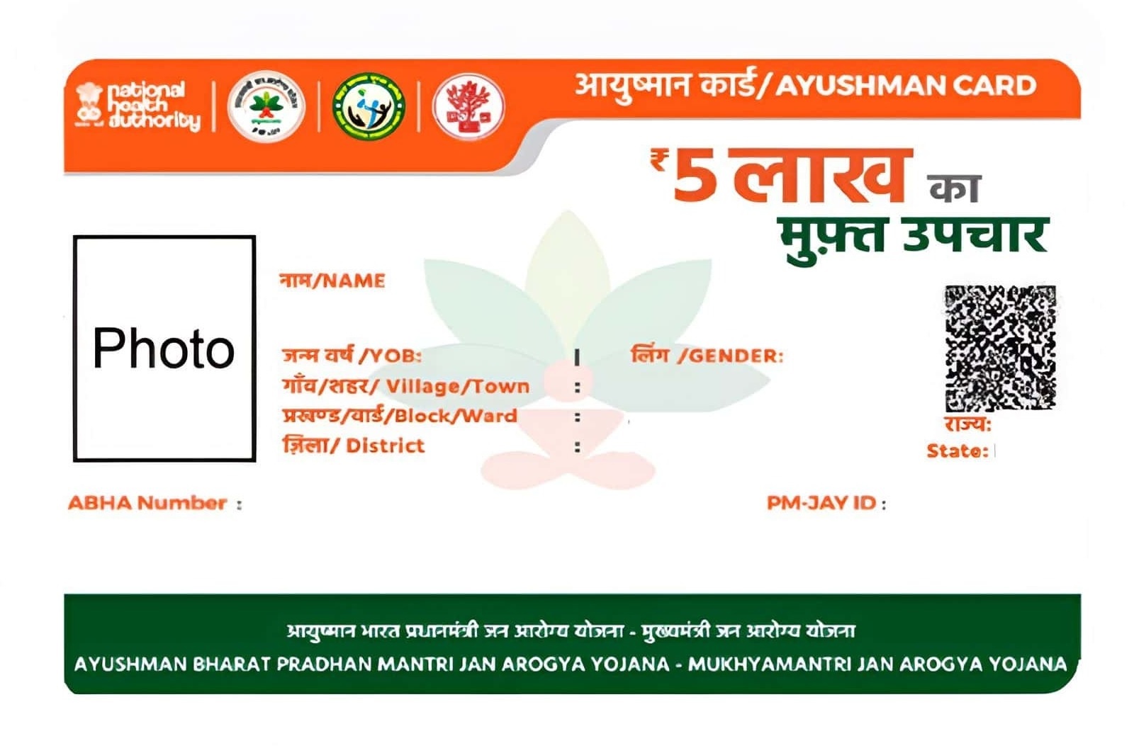 Ayushman Bharat card